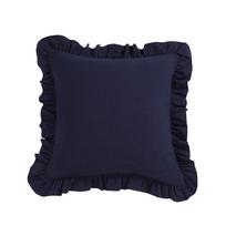 New Washed Cotton Cotton Fungus Ruffled Lace Pillowcase Soft and Comfortable Solid Color Pillowcase 45 * 45 (without core)