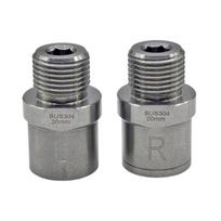 1Pair Bicycles Pedals Adapter Stainless Steels Bicycles Pedals Extender Bike Pedals Extenders Adapters Easy to Install 1