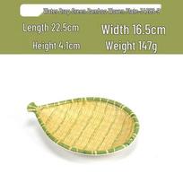 Creative Rectangular Bamboo-Style Porcelain Plate for Sushi, BBQ, Snacks & Desserts