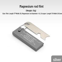 US-Style Magnesium Flint Fire Starter: Outdoor Survival, Waterproof Camping Tool with Rod & Strip sidabras