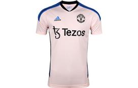 Adidas Manchester United futbolo marškinėliai vyriški Ledo kristalo rožiniai Vidutinio tiesaus kirpimo HT4293 XL