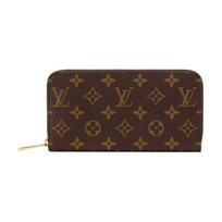 Louis Vuitton Zippy Japan Limited Edition Monogram Interior Coated Canvas Wallet Women wallet Sky-Blue Brown M28278 Basic Set (Bag+Dust Bag)