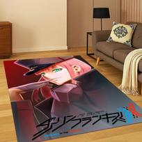Sexy Girl Zero Two DARLING in FRANXX Cartoon Carpet Rug for Bedroom Living Room Sofa Doormat Home Decor,Kid Area Rug Non-slip 40x60cm