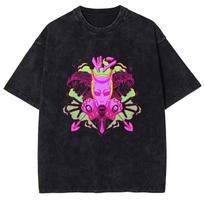 Anime JoJos Bizarre Adventure Tshirt Kujo Jotaro Vintage Washed T Shirt Men Women Clothing Summer Cotton Short Sleeve Tees S
