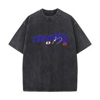 New    Yuki Tsunoda name and sign Oversized Short Sleeve Loose Streetwear Short Sleeve Tops Tee S