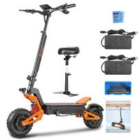 New adult scooter X5 6000W powerful dual motor 60V 35AH large capacity battery with seat 11 inch tire electric scooter, fast delivery 6000W 60V 35AH