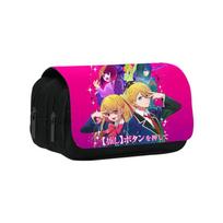 Oshi No Ko Children Nylon Pencil Bag With Multiple Compartments For Easy Organization 1