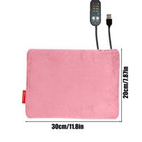 Heating Pad For Cats 5-Temp Levels And Automatic Timer Cat Cage Heating Pads For Home Farmhouse Garage Cage Living Room rožinė