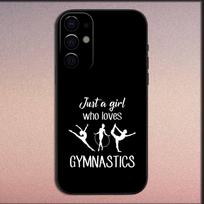 GYM Girl Gymnastic Phone Case For Samsung S25,S24,S21,S22,S23,S30,Ultra,S20,Plus,Fe,Lite,Note,10,9,5G Black Soft Cover Samsung S21fe
