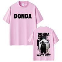 Kanye West Donda DoubleSided Graphic TShirt Unisex HipHop Fashion Pop Music Tee Unisexs Retro Cotton Top Women And Unisex Tshirts S