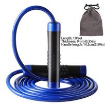 3M Length Weight-bearing Jump Rope Aluminum Zinc Zinc Alloy Weighted Jump Rope  Workout Training mėlyna
