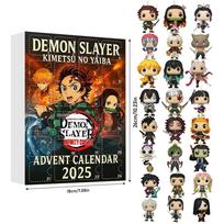 Demon Slayer Christmas Calendar With Acrylic Accessories For Gift Exchange And Collectors Style A