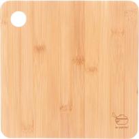Fuji Boeki Pot Holder that can also be used as Cutting Board Bamboo Width 21cm Depth Thickness 1cm 31409