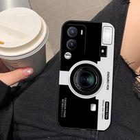 Retro Cassette Tape Camera Phone Case For VIVO V60 V50 V40 LITE S1 V17 V20 SE V21 V23 V23E V25 V25E V27 V27E V29 V29E V30 Case VIVOV214G5G