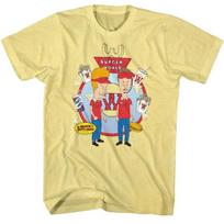 Beavis And Butthead Burger World  Heather Adult T Shirt S įvairiaspalvis