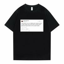 Funny Tweet Tshirt Hip Hop Kanye West Tshirts I Wanna Be Nice But Everyone Annoys Me T Shirt Summer Unisex Women Novelty Tshirts S
