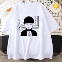 Funny Mob Psycho 100 Graphic Printed TShirt Unisexs and Womens Summer Loose High Quality TShirt Tops 71833 S