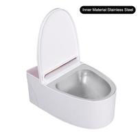 Creative Toilet Pet Bowl - Elevated Stainless Steel Feeder with Dust-Proof Lid for Cats & Small Dogs