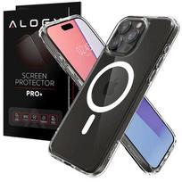 Etui Do Iphone 15 Pro Max Spigen Ultra Hybrid Magfit Do Magsafe Obudowa Ochronna Na Telefon White + Szkło