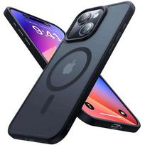 Etui Do Iphone 15 Plus Magsafe Matt Case Cover Matowe Obudowa Alogy Ring Pancerne Na Telefon Czarne + Szkło