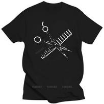 Famous Brand Men's Summer Hairstylist T-shirt Rhinestones Comb & Scissors Black Tee Shirt fashion cotton T shirt Men's tShirt S įvairiaspalvis