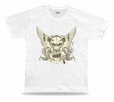 Skull Monster with horns frik T-shirt Tee special shirt gift textile best sale S įvairiaspalvis