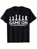 Game On Chess Pieces Funny Board Game Themed Gift Men Boys Girls T-Shirt S įvairiaspalvis