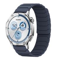 Silicone Magnetic Loop Band for Huawei GT5/GT4/GT Honor Watches 22mm vidurnakčio mėlyna spalva