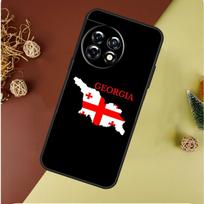 Georgia Flag For OnePlus Nord 4 CE 3 2 Lite N20 N30 9 10 Pro 8T 9RT 10T 10R 13R 12R 11 12 13 Phone Case For OnePlus Nord