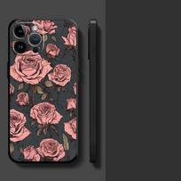 Phone Case for Apple iPhone 17 Pro Max 16 11 XR XS MAX 14 12 Air 17e 15 Pro 7 8 13 Funda Phone Cover Vintage Rose Flower iPhone 12
