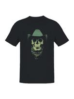 Cowboy Skull Bandana Design Men's T-shirt S įvairiaspalvis