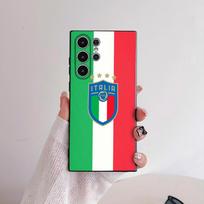 Italijos vėliavos telefono dėklas Samsung S serijai s21 s22 s23 s24 s25 FE Plus Ultra TPU Minkštas prie odos draugiškas dėklas samsungS25