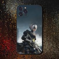 Game Nier Automata Phone Case For iPhone 16,15,14,13,12,11 Plus,Pro Max,XS,X,XR,SE,Mini,8,7,Soft Silicone Black Cover iPhoneXR