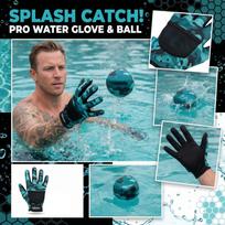 Water Polo Gloves Anti Slip Breathable Durable Water Sports Gloves with Adjustable Wrist Strap for Enhanced Grip and Protection One Size mėlyna