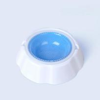 Hot! Frozen dog bowl summer cooling and heat dissipation bead pet bowl cooling cat basin dog basin pet supplies dog food bowl (Blue,packaged) mėlyna