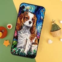 Cavalier King Charles Spaniel Dog Case For iPhone 13 12 Mini 11 14 16 15 Pro Max 7 8 Plus X XR XS Max Back Cover For iPhone 15 Pro