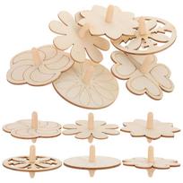 Kids Gyro Toy Set 60 Pcs Plum Blossom Educational Fast Rotation Indoor Plaything