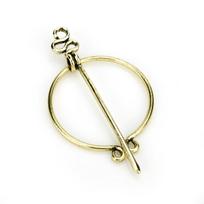 Vintage Viking Pirate Brooch Metal Badge Pin For Denim Jacket Backpack Coat Lapel Decor Accessory bronza