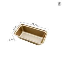 1 Pcs Rectangular Baking Bread Loaf Pan Black Golden Carbon Steel Nonstick Loaf Pan For Baking Homemade Bread Toast Brownies as the picture
