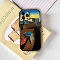 Salvador Dali Art Phone Case FUNDA For IPhone 12 11 13 14 15 16 Max Pro Plus Mini Soft Silicone Black Cover iPhone 16 Pro