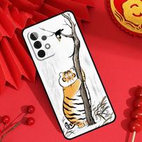 Cartoon Fat Tiger Case For Samsung Galaxy M55 M35 M15 M11 M12 M13 M14 M06 M16 M36 M56 M31 M53 M32 M52 M34 M54 For Samsung M11