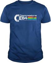 BustedTees Commodore 64 Shirt Retro Vintage Classic Gaming Mens and Womens T-Shirt S įvairiaspalvis