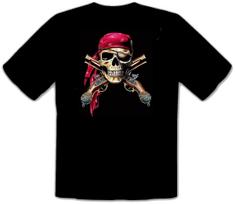 26 Pirates Curse Skull Skull Pirate Black T-Shirt -470- Unisex T-Shirt S įvairiaspalvis