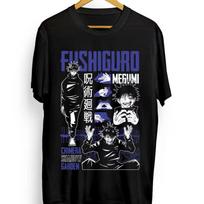 Jujutsu Kaisen Megumi Fushiguro Power Printed T-Shirt Men's and Women's Fashion Breathable T-Shirt Men's Tops S