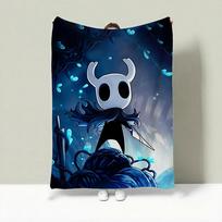 Game H-Hollow Knight Throw Lightweight 240g Flannel Blanket Soft Skin-friendly for Summer Cooling 75x90cm