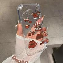 Shockproof Transparent Phone Case For iPhone 17 Air 16 15 14 13 12 11 Pro Max Plus Mini Winter Set Bumper Painted Cases Cover Silicon&iPhone Air