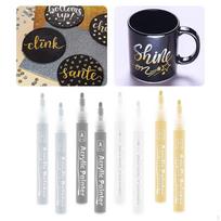 Set of 8 Metallic Marker Graffiti Doodling Paint Making