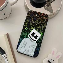 M-Marshmallow Dj Faces Phone Case For IPhone 17 16 15 14 13 12 11 X XR XS Plus Pro Max Mini Soft Black Cover iPhone15PROMAX