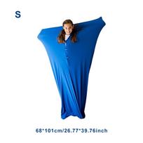 Viso kūno jutimo kojinės apvyniojimas stresui, hipojautrumui, nerimui malšinti Elastingas Saugus Patogus Kvėpuojantis maišelis Vaikams blue