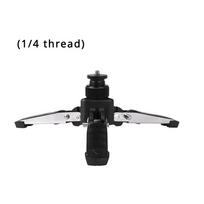 Outdoor Portable Camera SLR Camera Portable Tripod Base 3/8 Screw Three Claw Support Bracket sidabro pilka spalva